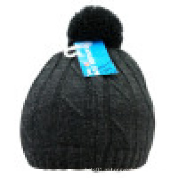 Beanie de malha com POM POM NTD39